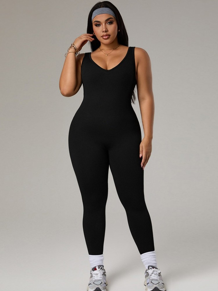 Yoga Overall Fitness - Baju Olahraga Wanita Ukuran Besar, Setelan
