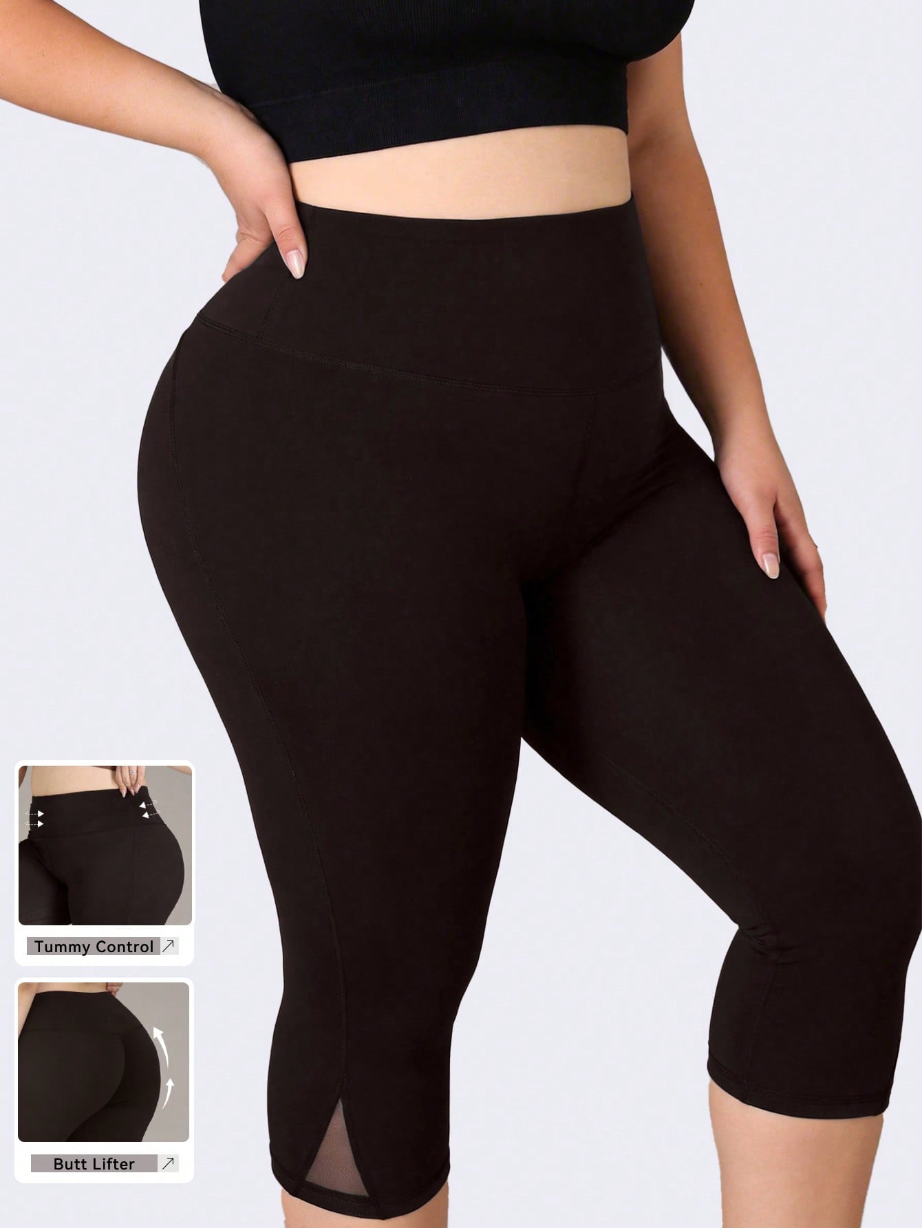 Yoga Fitness Workout - Legging Gym Ukuran Besar Wanita Celana