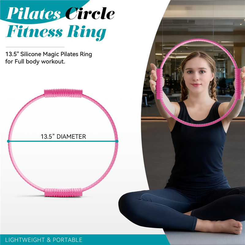 Pilates Ring Circle - Cincin Yoga Silikon Ramah Lingkungan dengan