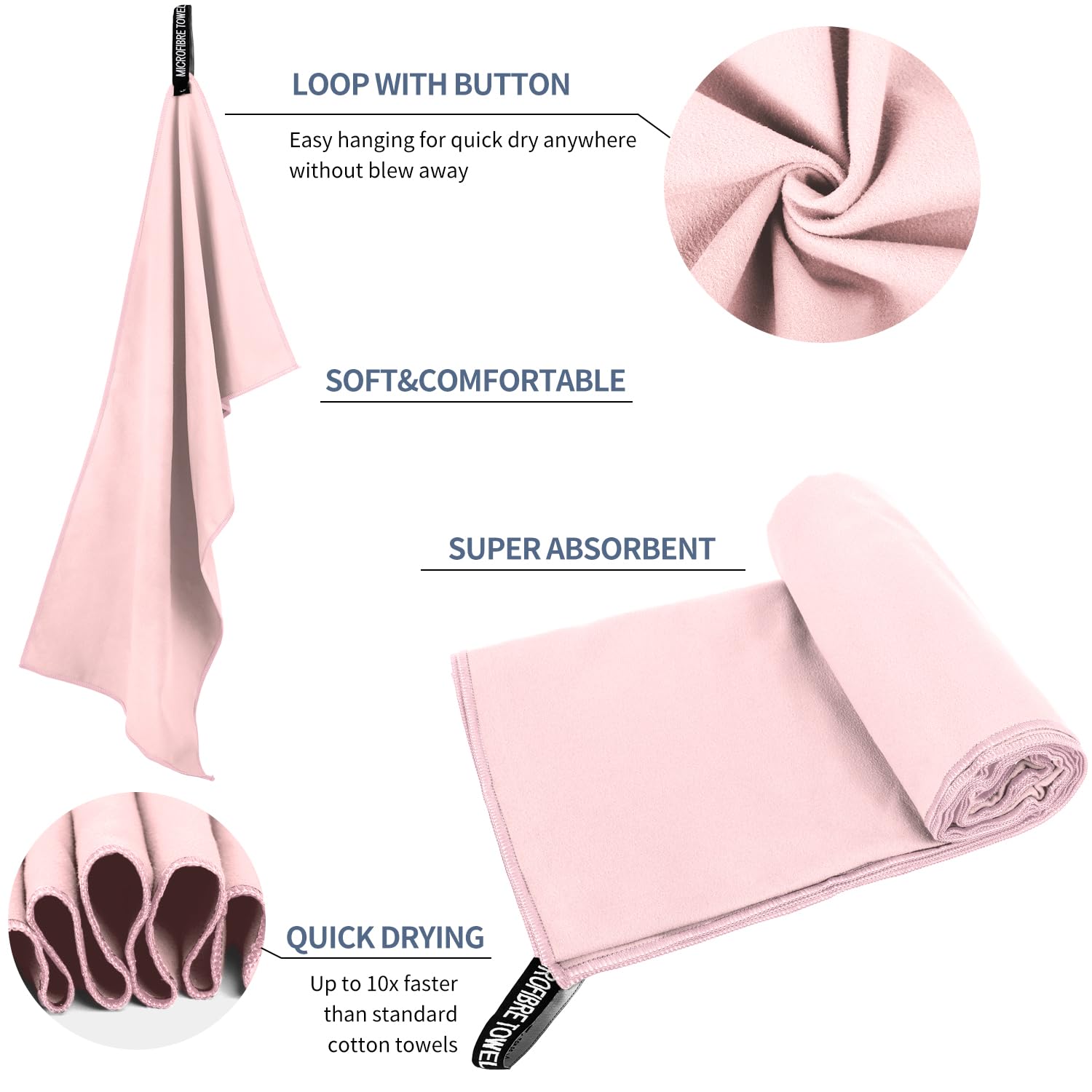 1 Buah Handuk Gym Microfiber 4 - Yoga Fitness Workout ulasan dan harga