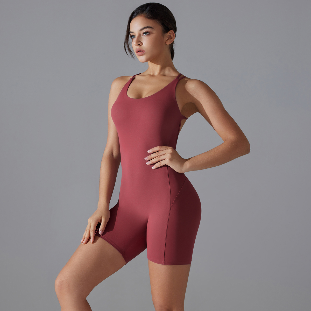 Set Yoga Seksi Punggung Terbuk - Yoga Overall Fitness ulasan dan harga