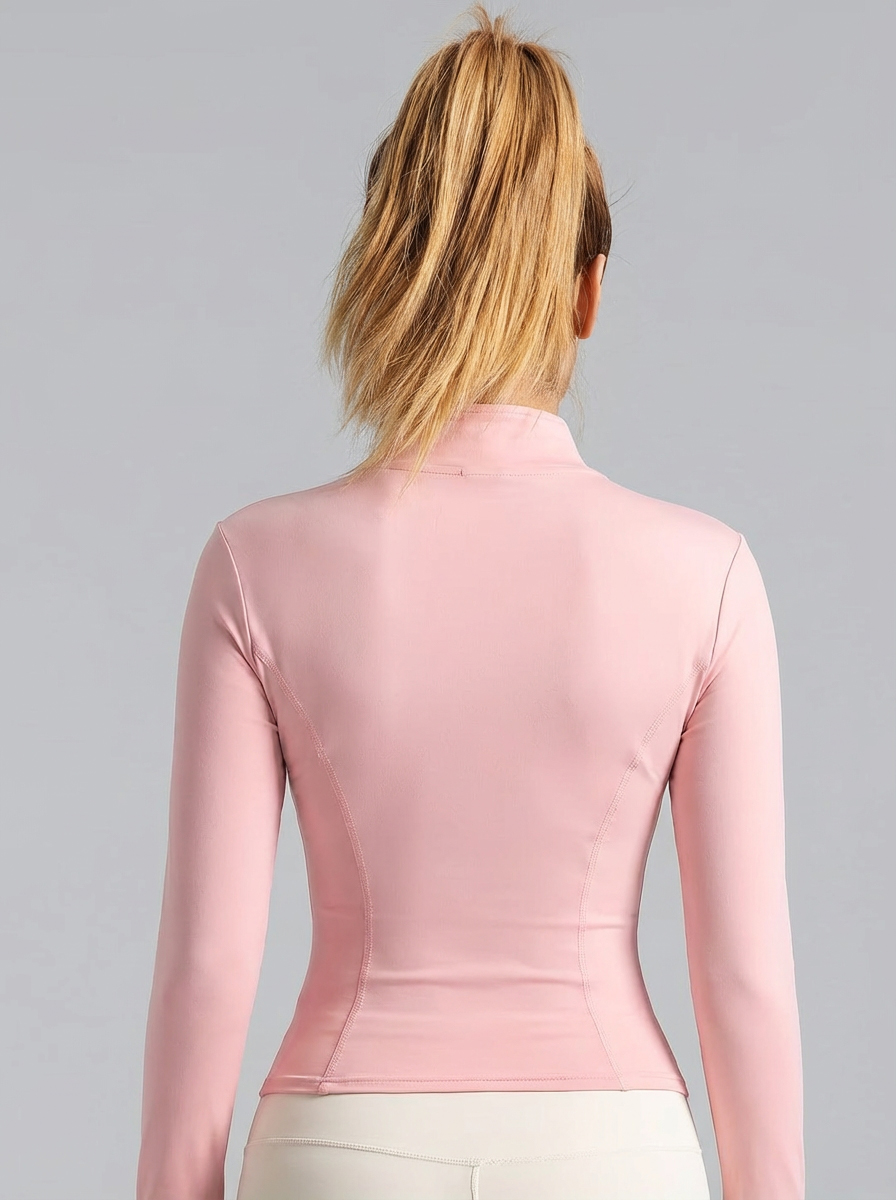 Jaket Yoga Wanita Warna Pink M - Yoga Fitness Workout ulasan dan harga