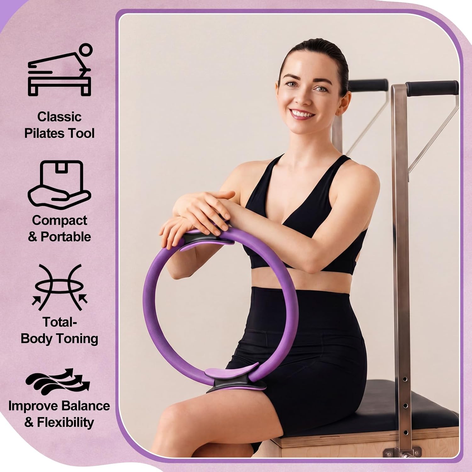 12 Pcs Set Cincin Pilates Ukur - Pilates Ring Circle ulasan dan harga
