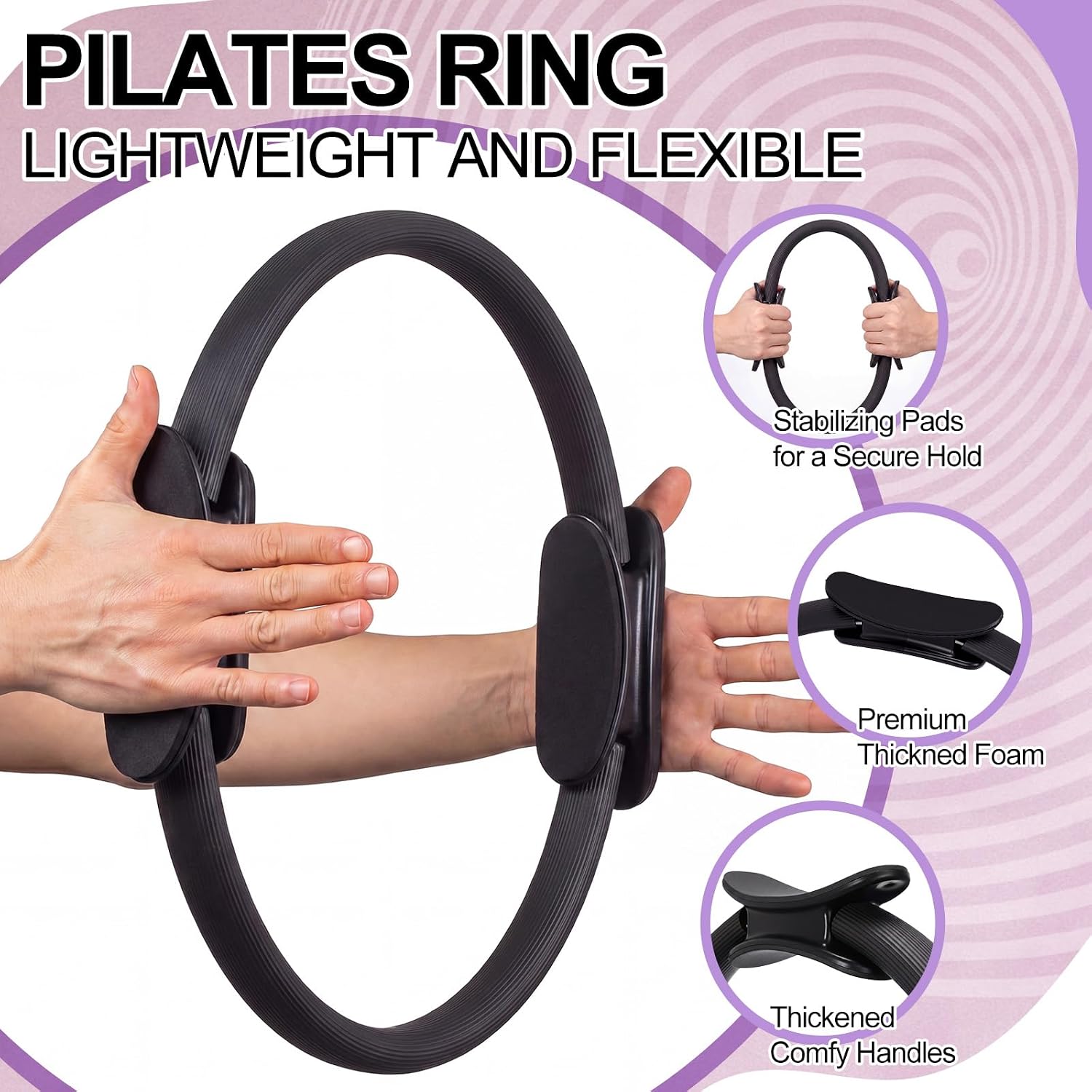 12 Pcs Set Cincin Pilates Ukur - Pilates Ring Circle ulasan dan harga