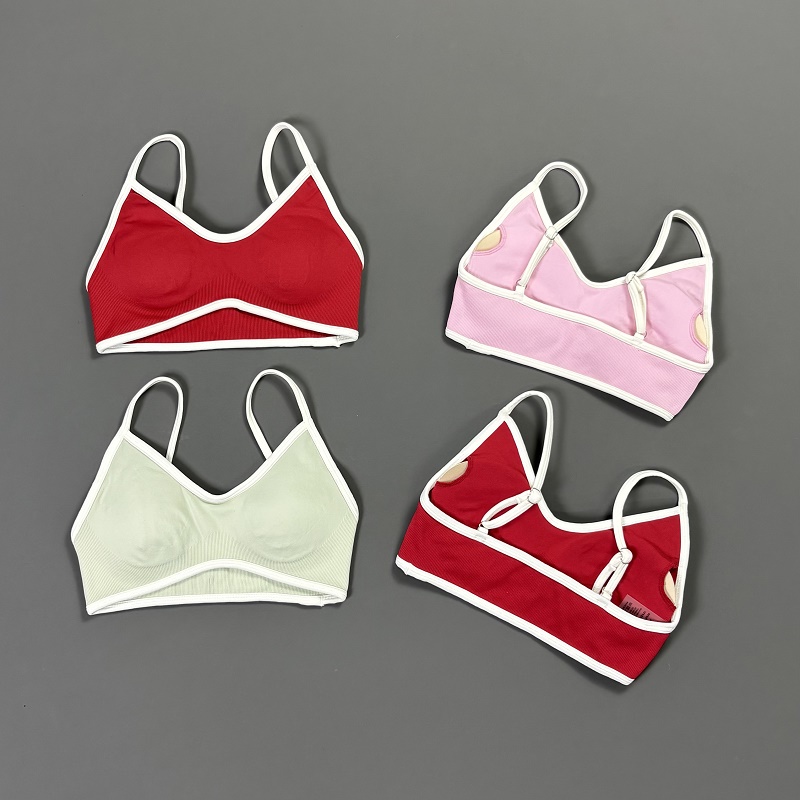 Bra Yoga Wanita Contrastline V - Yoga Và Fitness ulasan dan harga
