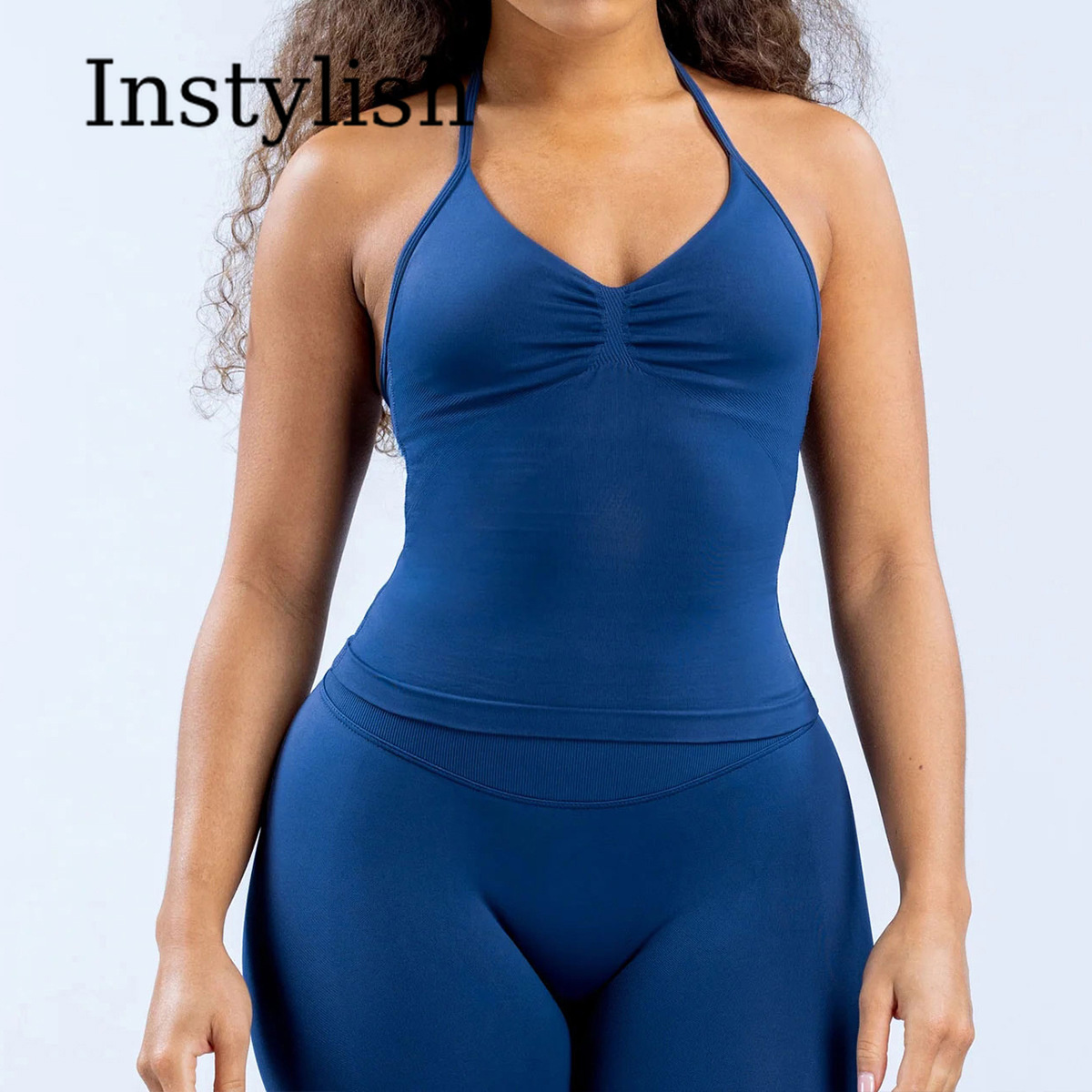 Set Yoga Wanita 2 Potong Tanpa - Yoga Fitness Workout ulasan dan harga