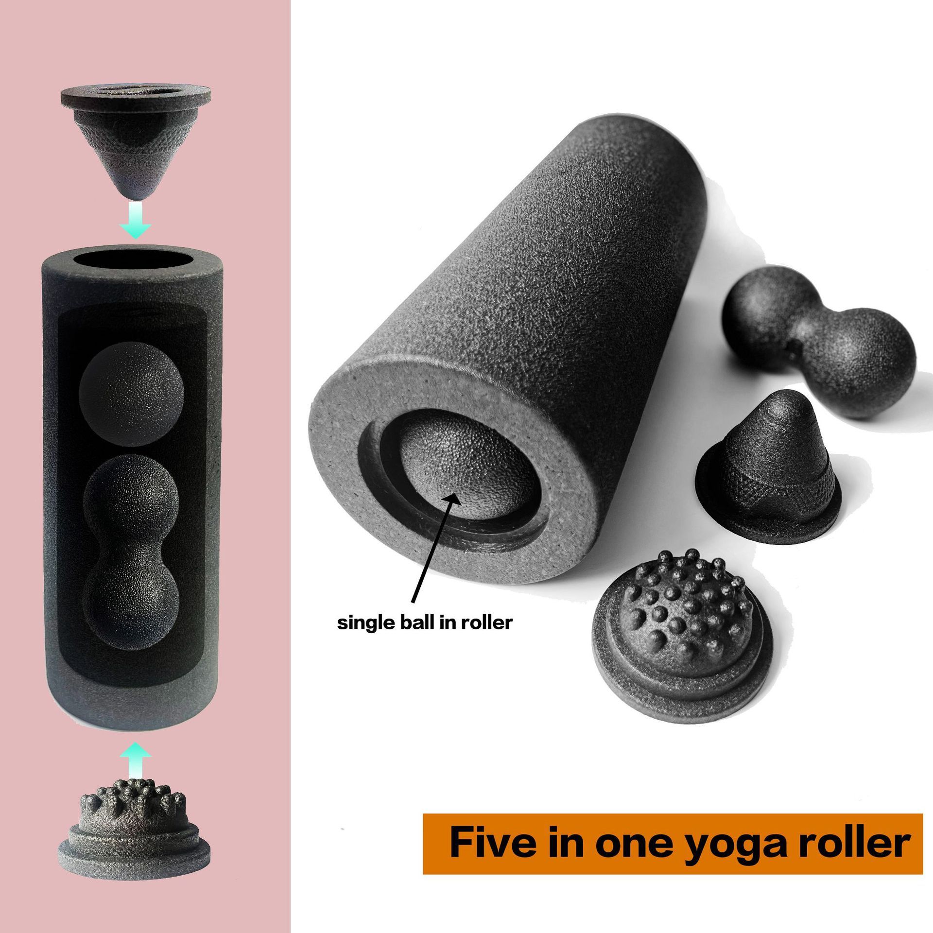 Set Roller Fascia 5-in-1 untuk - Foam Roller ulasan dan harga